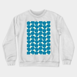 Bold Geometric Pattern 2 in Celadon Blue and Light Yellow Crewneck Sweatshirt